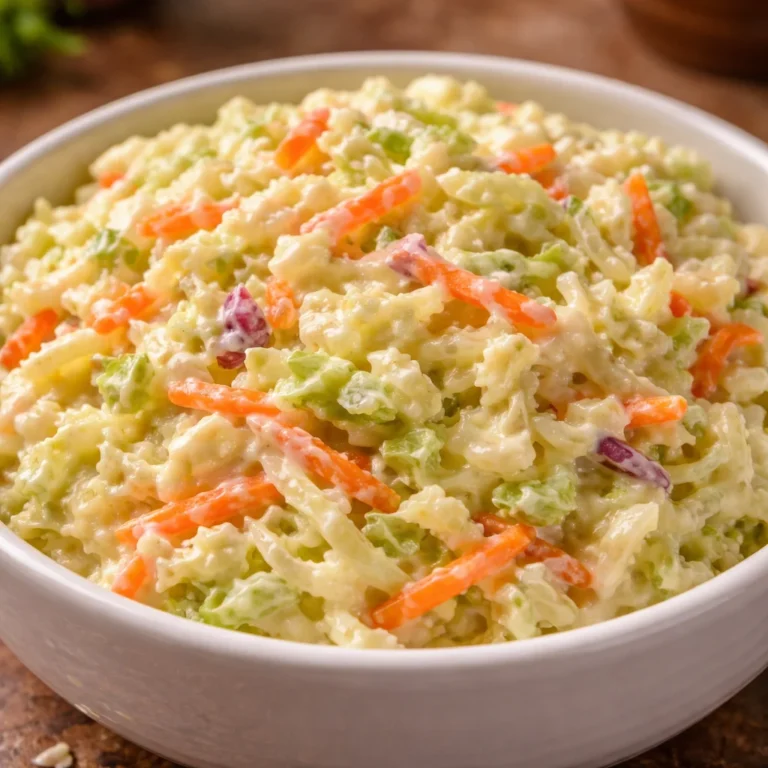 Delicious bowl of KFC coleslaw classic served as a side dish