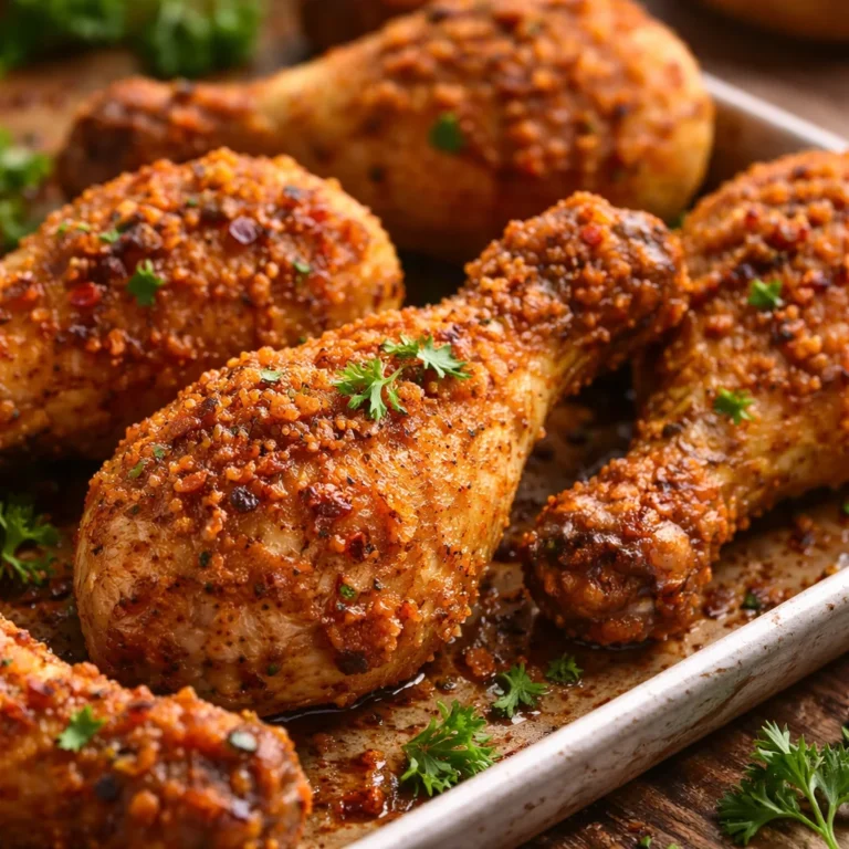 Oven-baked homemade KFC chicken with crispy coating and dipping sauce