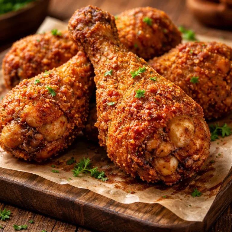 Homemade KFC chicken cooked in the oven for a crispy and delicious meal